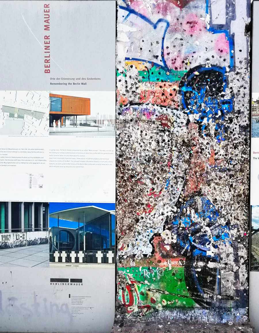 Bild von der Berliner Mauer am Potsdamer Platz